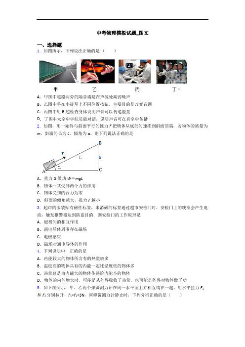 中考物理模拟试题_图文