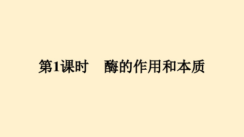 【高中生物】2023-2024学年 人教版  必修一酶的作用和本质 课件