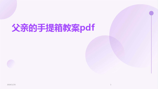 父亲的手提箱教案pdf