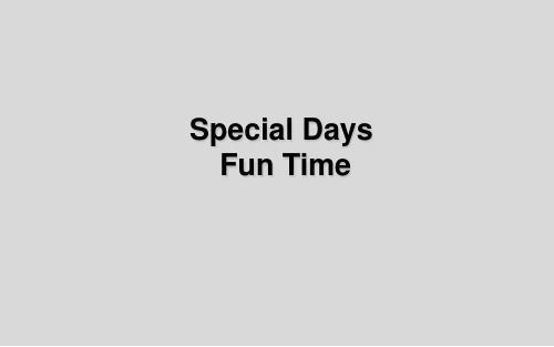 PEP人教版五年级下册英语 (一年级起点)Unit2 Special DaysFun Time