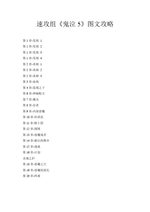 鬼泣5 图文攻略 70页真情版