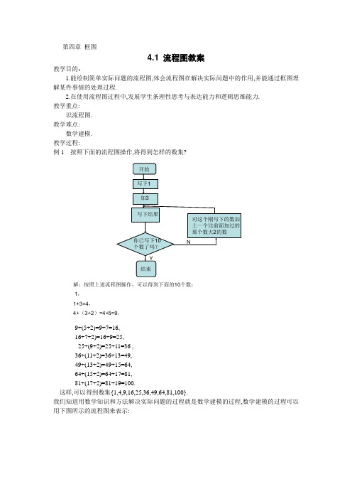 高中数学-《流程图》教案