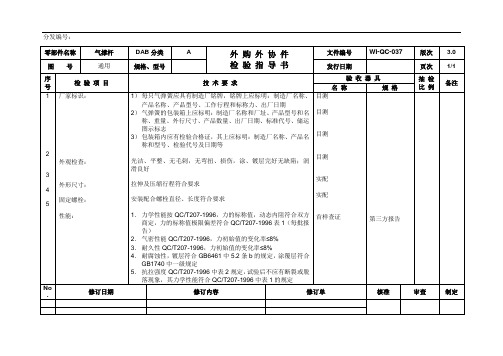 气撑杆检验指导书