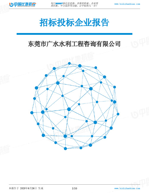 东莞市广水水利工程咨询有限公司-招投标数据分析报告