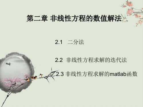 第二章非线性方程的数值解法.ppt