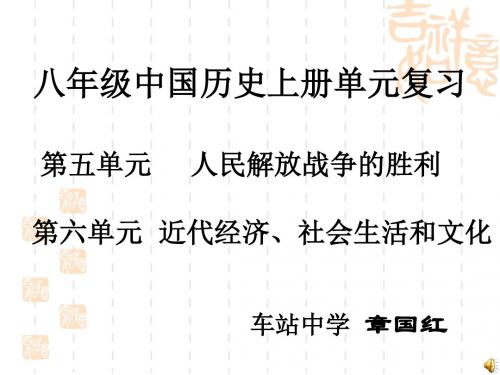 人民解放战争的胜利复习PPT课件 岳麓版