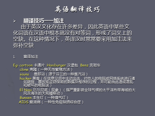 翻译技巧ppt