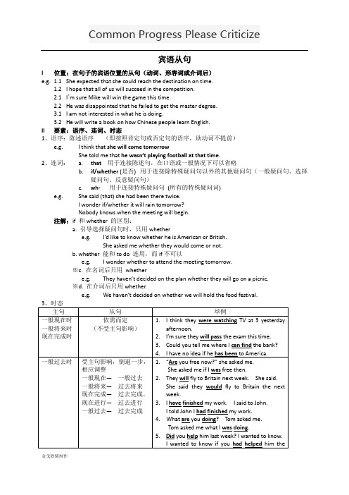 上海牛津版英语八下宾语从句