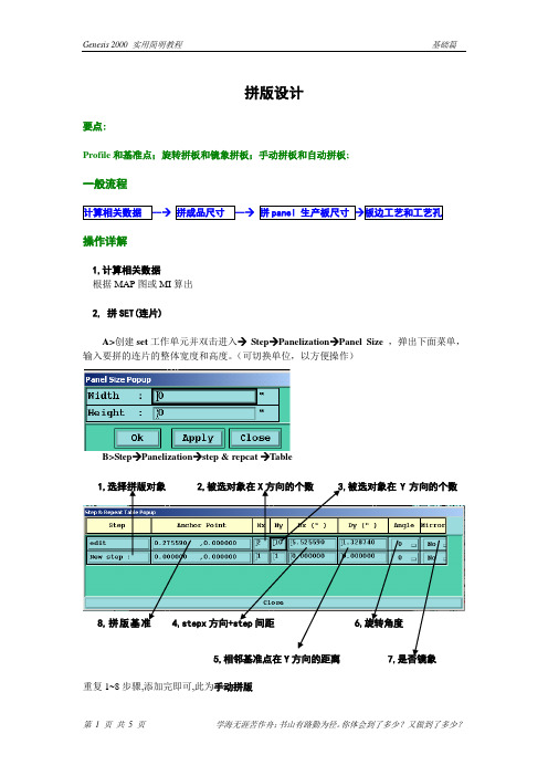 genesis2000 拼版设计