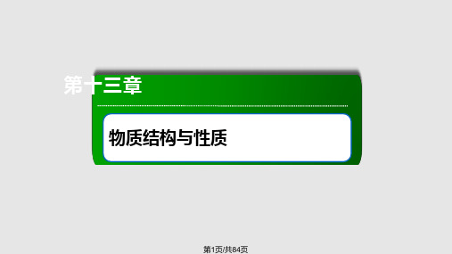 复习备考高考化学红对勾系列一轮复习 晶体结构与性质PPT课件