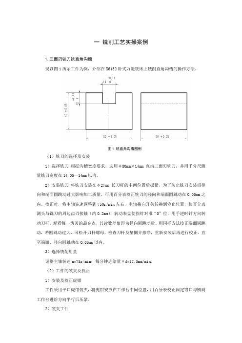 铣削刨削磨削加工案例