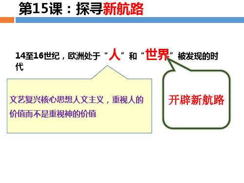第15课新航路开辟课件-部编版九年级历史上册