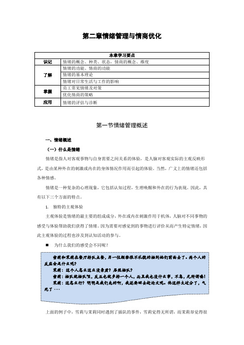 情绪管理与情商优化概述