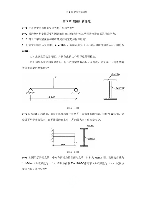 第5章 钢梁计算原理