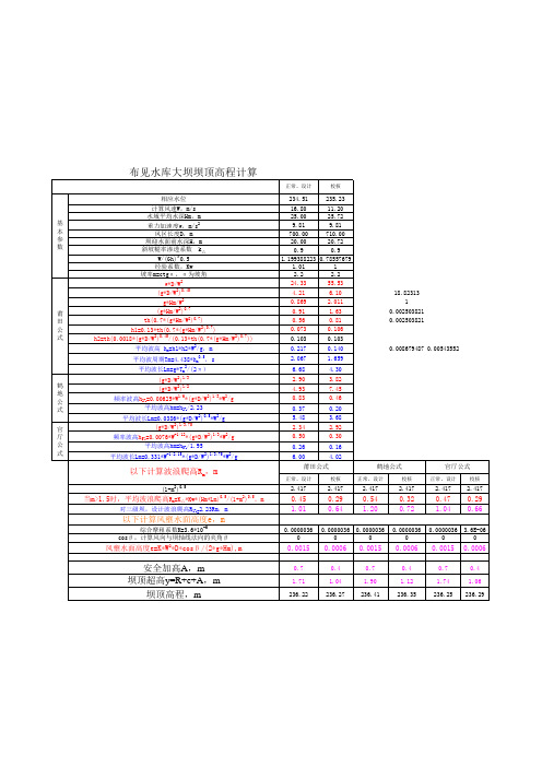 路基顶高程计算