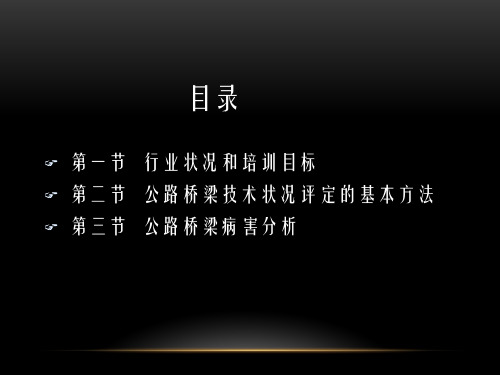 公路桥梁技术状况评定标准与桥梁病害分析