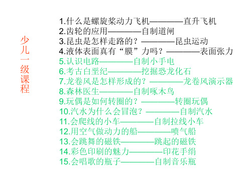 小牛顿课程目录