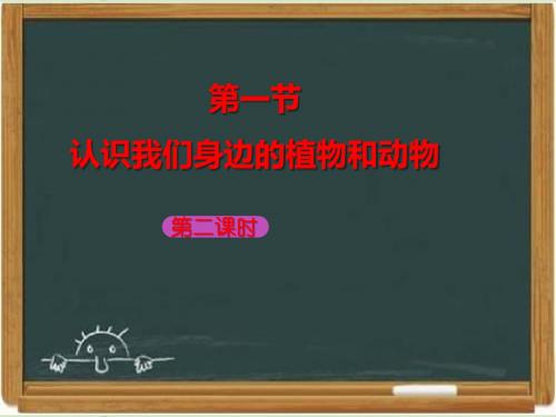 北京版七年级生物上册《认识我们身边的植物和动物》第二课时教学课件