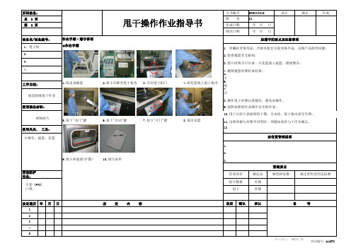 清洗甩干作业指导书