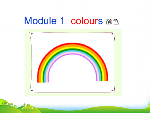 广州版小学英语三年级下册Module 1 colours 课件