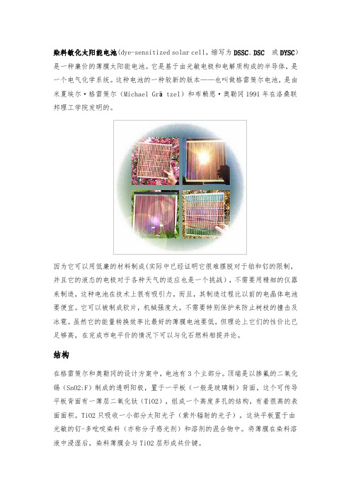 染料敏化太阳能电池