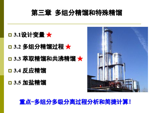 3.多组分精馏及特殊精馏(2)2正版