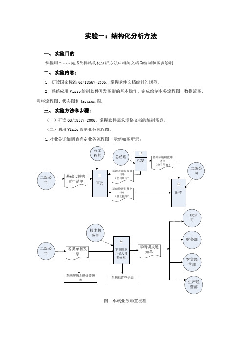 结构化分析方法实验报告