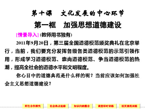 (人教新课标)高中政治必修三：第四单元10-1 课件