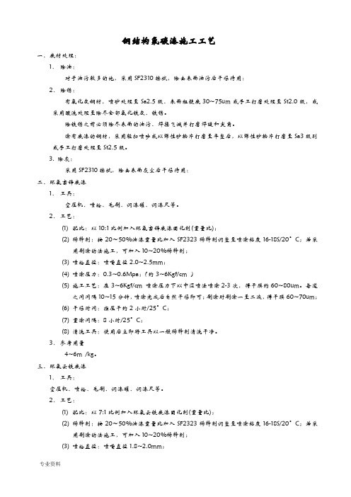 钢结构氟碳漆施工实用工艺设计