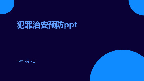 犯罪治安预防ppt