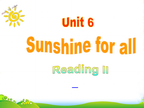 牛津译林版八年级英语下册Unit6 Reading2公开课课件