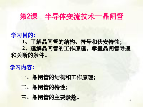 《变流技术晶闸管》PPT课件