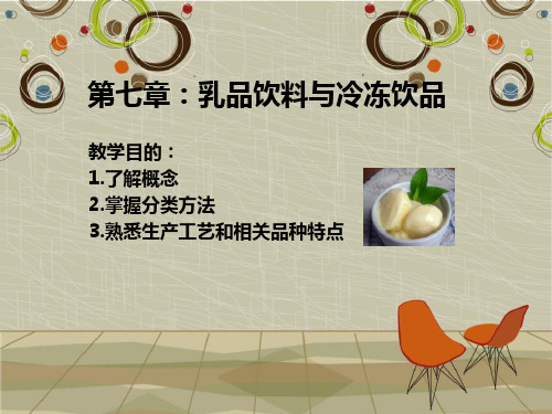 第七章 乳品饮料与冷冻饮品
