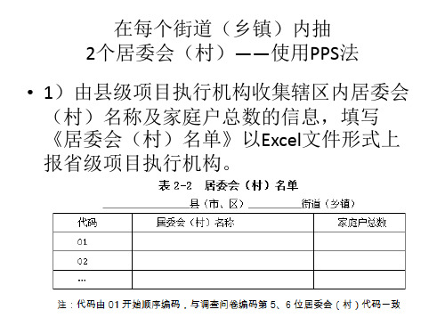 全国居民健康素养监测抽样方案