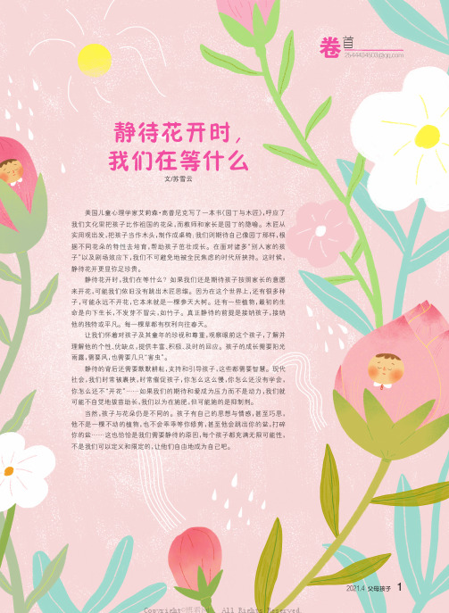 静待花开时，我们在等什么