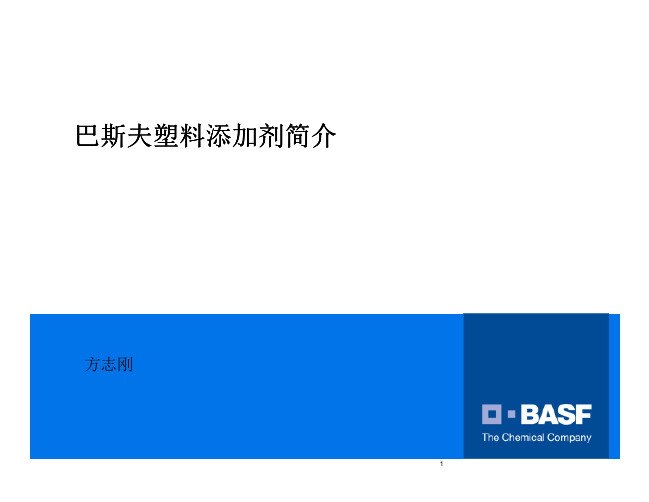 BASF产品介绍供应商提供扫盲版