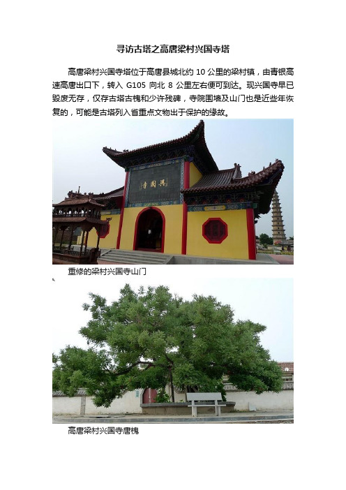 寻访古塔之高唐梁村兴国寺塔