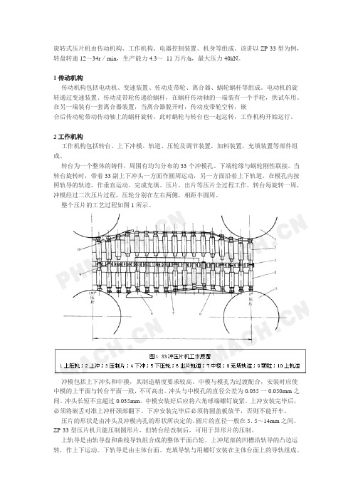 旋转式压片机介绍