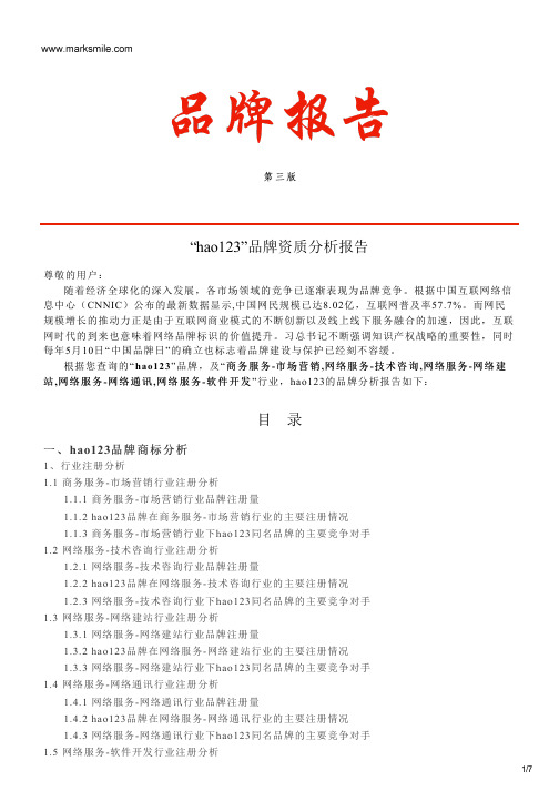 hao123的品牌资质分析报告