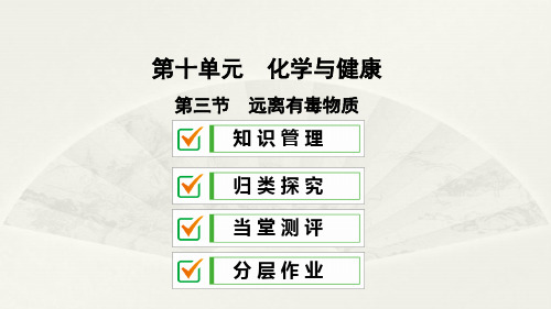 九年级化学下册第十单元化学与降第三节远离有毒物质课件新版鲁教版