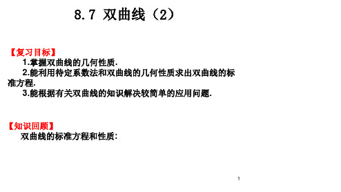 2019年高考数学总复习8.7 双曲线(2)