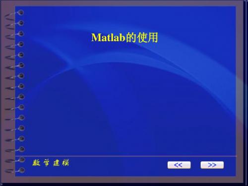 Matlab的使用matlab