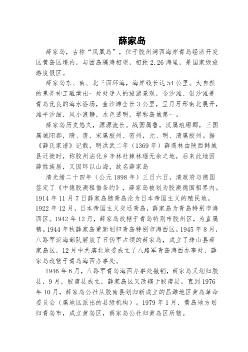 薛家岛