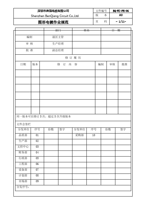 BQ-WI-PR-06  图形电镀作业规范