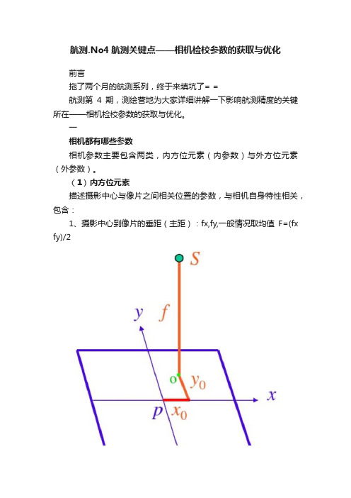 航测.No4航测关键点——相机检校参数的获取与优化