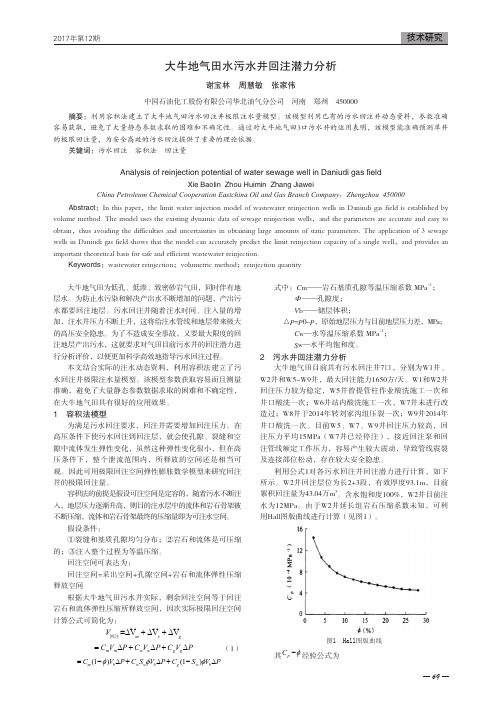 大牛地气田水污水井回注潜力分析