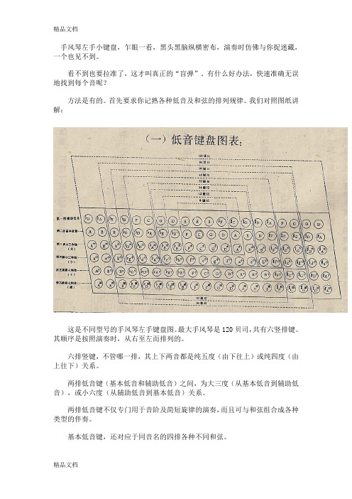 手风琴左手小键盘知识分享