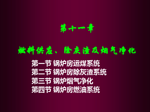 锅炉设备燃料供应除灰渣及烟气净化培训课件.pptx