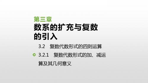 2019人教版高中数学选修2-2课件：3.2.1 复数代数形式的加、减运算及其几何意义