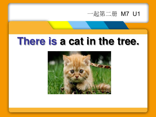 外研版一年级英语下册《Unit 1 There is a cat in the tree》